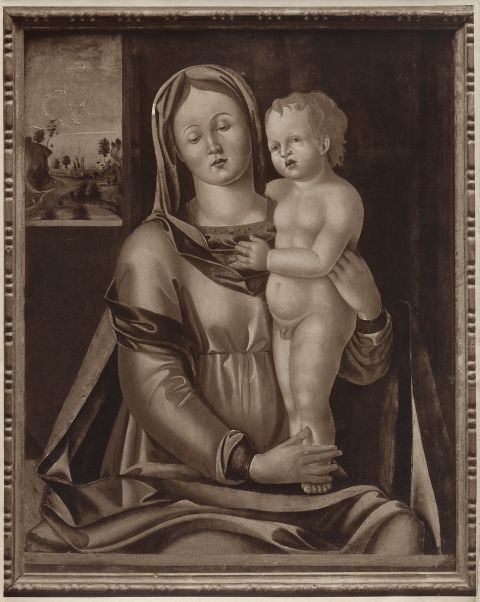 Anonimo — Cesa Matteo - sec. XV - Madonna con Bambino — insieme